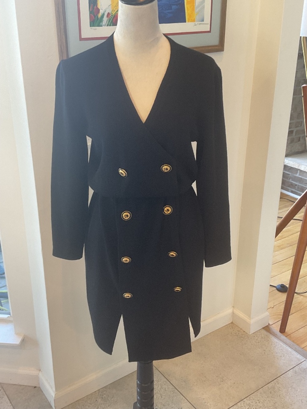 St. John Collection Knit Double-Breasted Dress